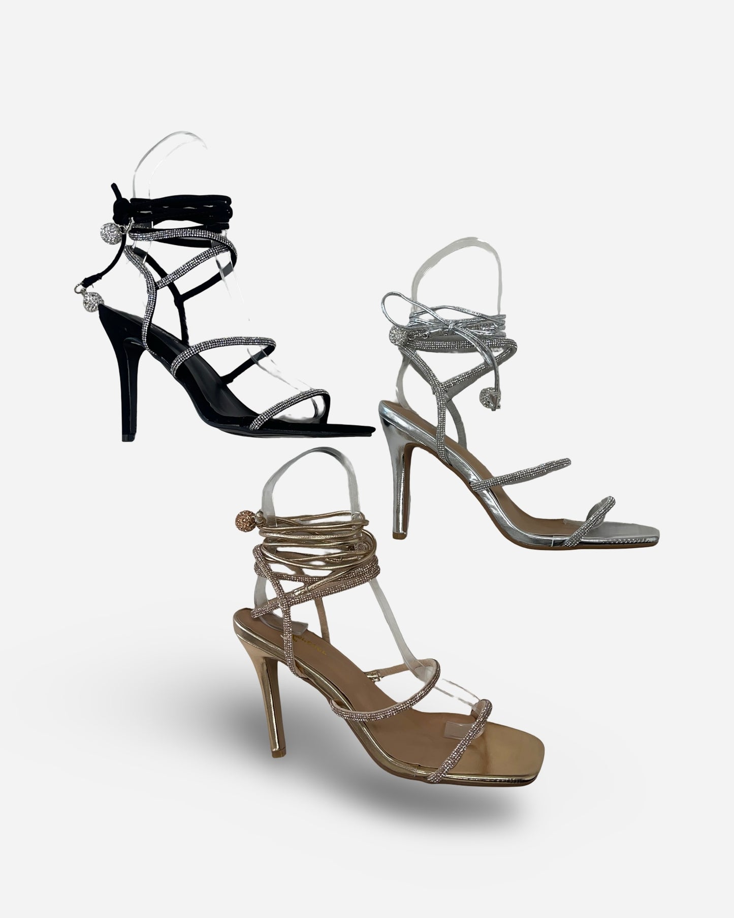 Forever Lace-Up Stiletto Heel