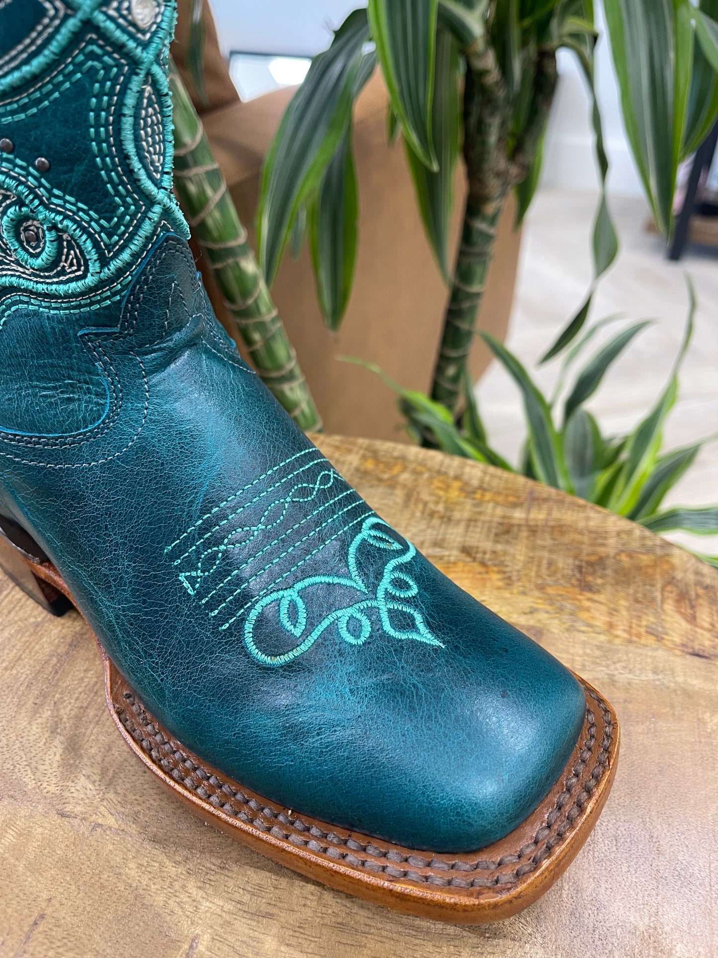 Arles Turquoise Women Riding Boot