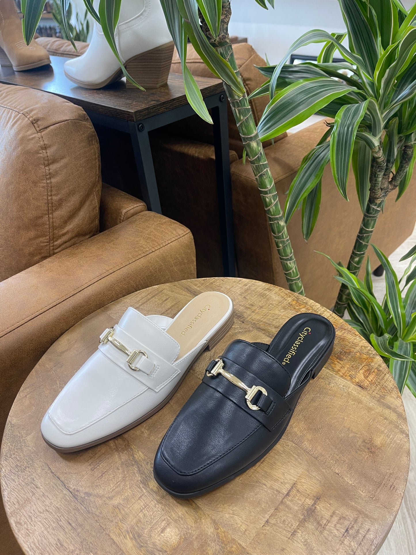 Soda Orbiter Slip On Mule Loafer