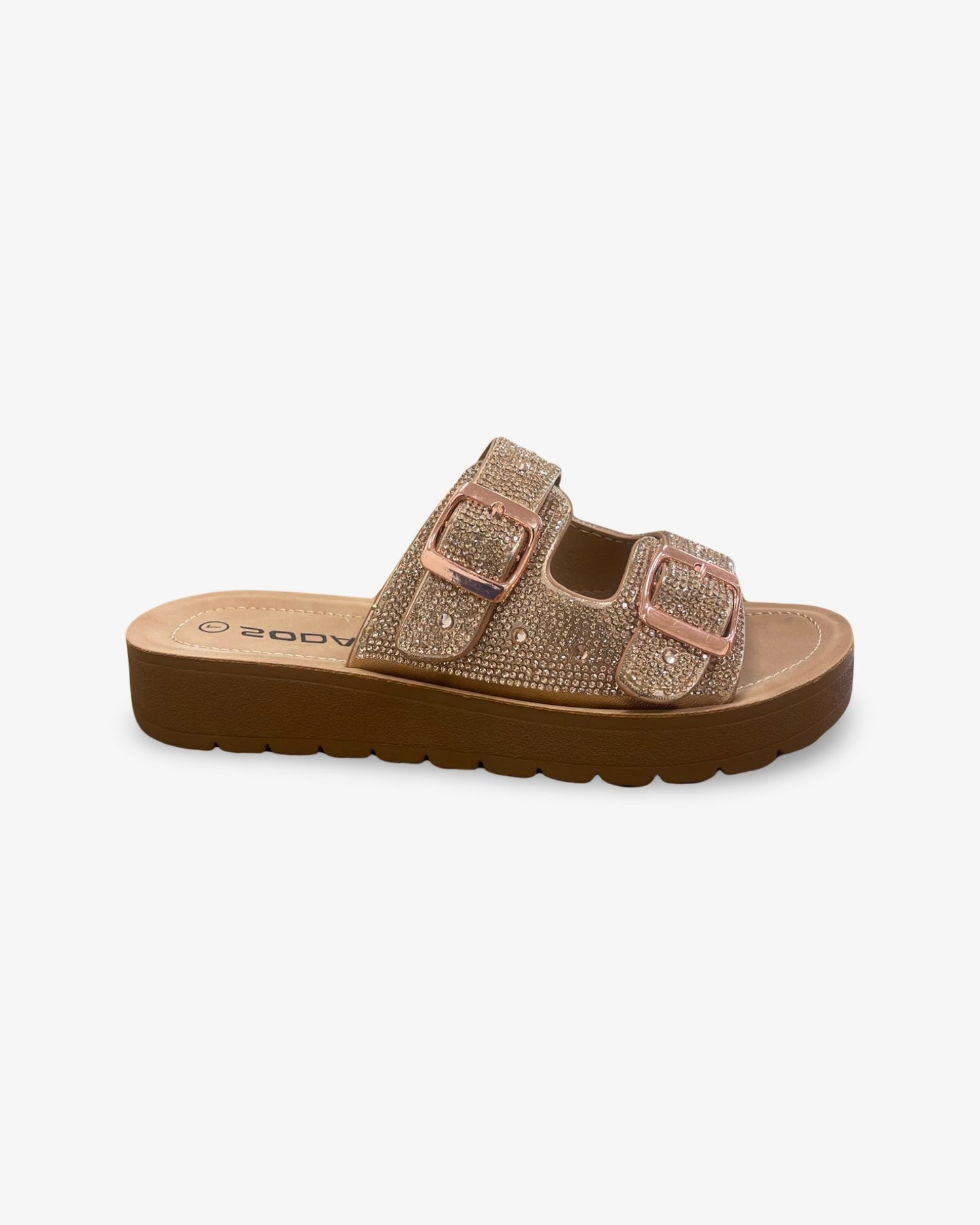 Soda Karin Rhinestone Platform Sandal