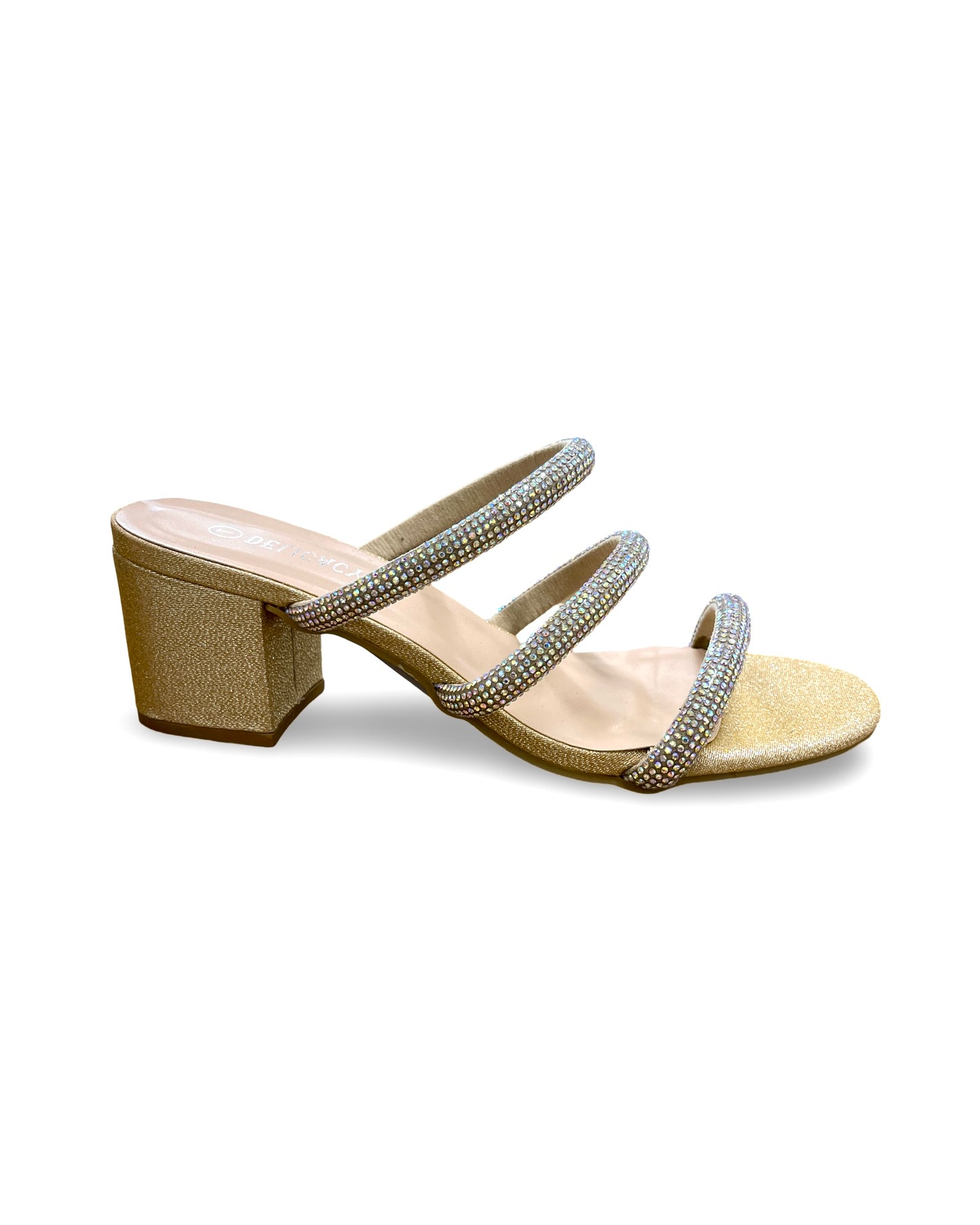 Forever Nataly Rhinestone Strapless Heel