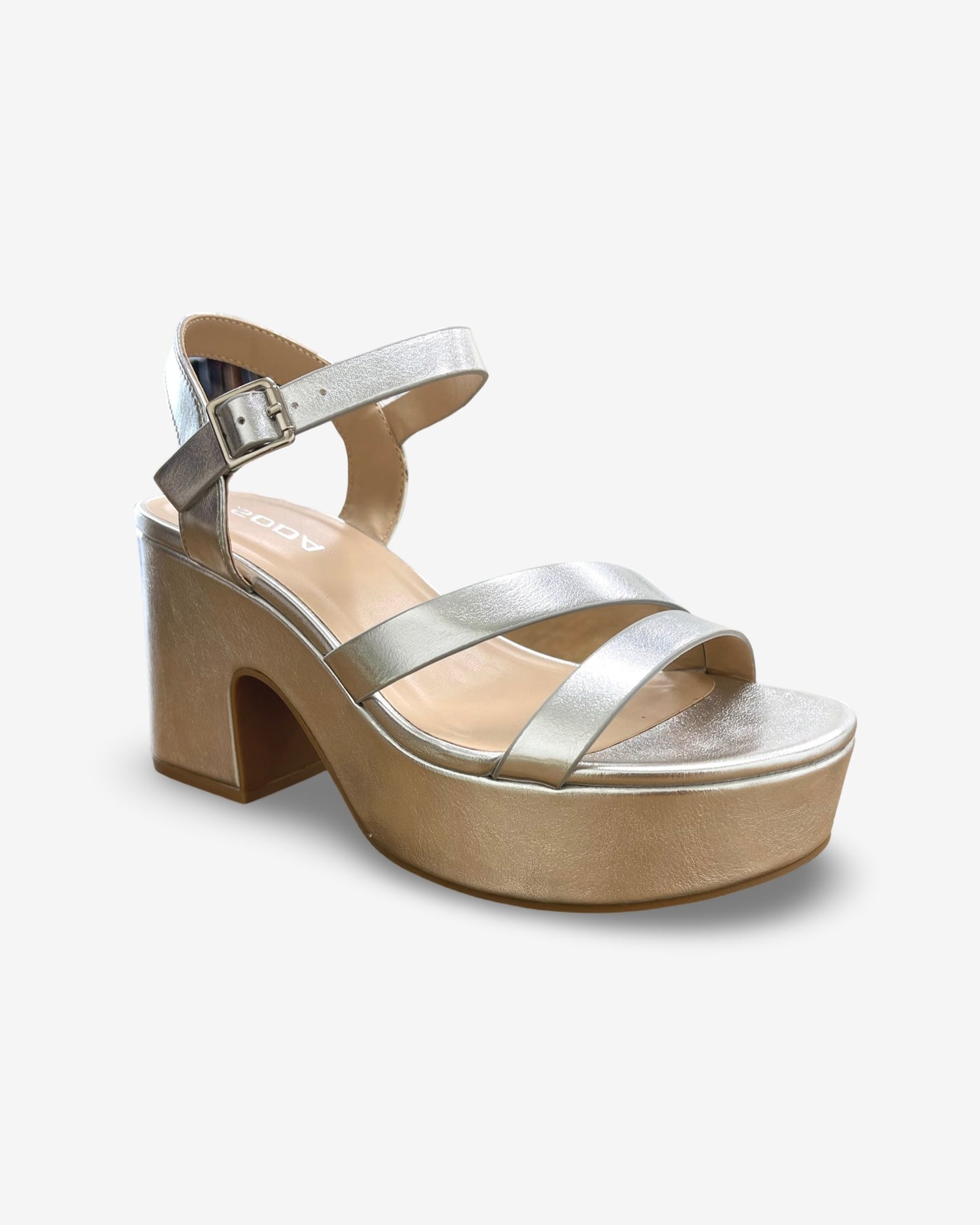 Soda Kura Block Platform Heel Sandal