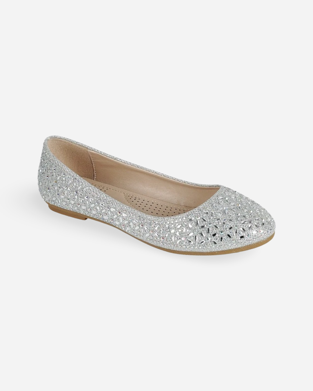 Forever Sabina Rhinestone Ballet Flats