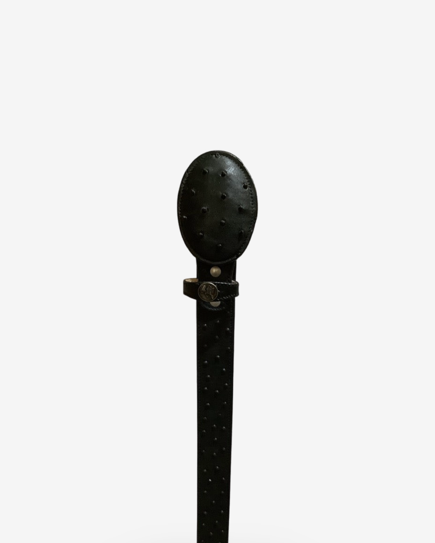 Arles 001 Ostrich Print Leather Belt