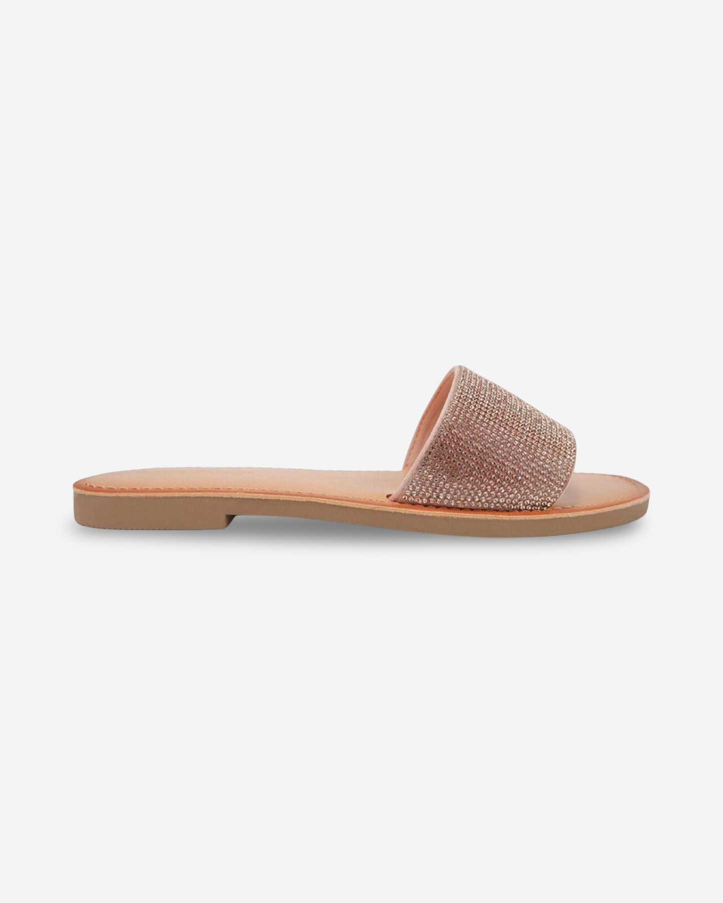 Soda Justice Rhinestone Slip-On Sandal
