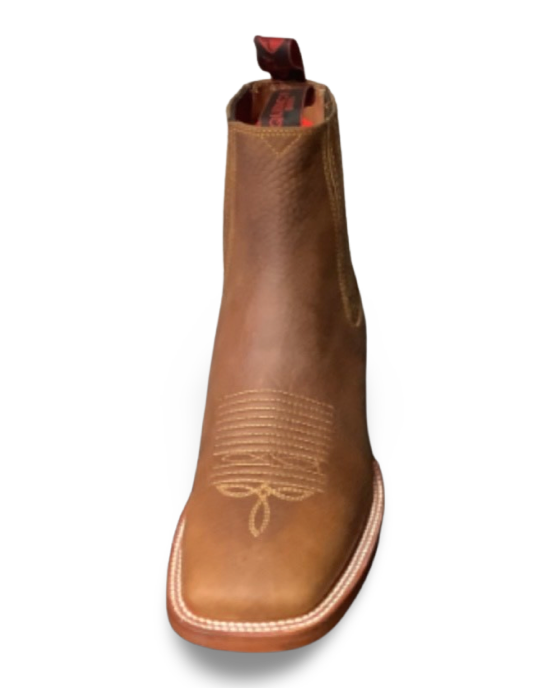 Quincy Q82B2731 Tan Square Toe Men Botin
