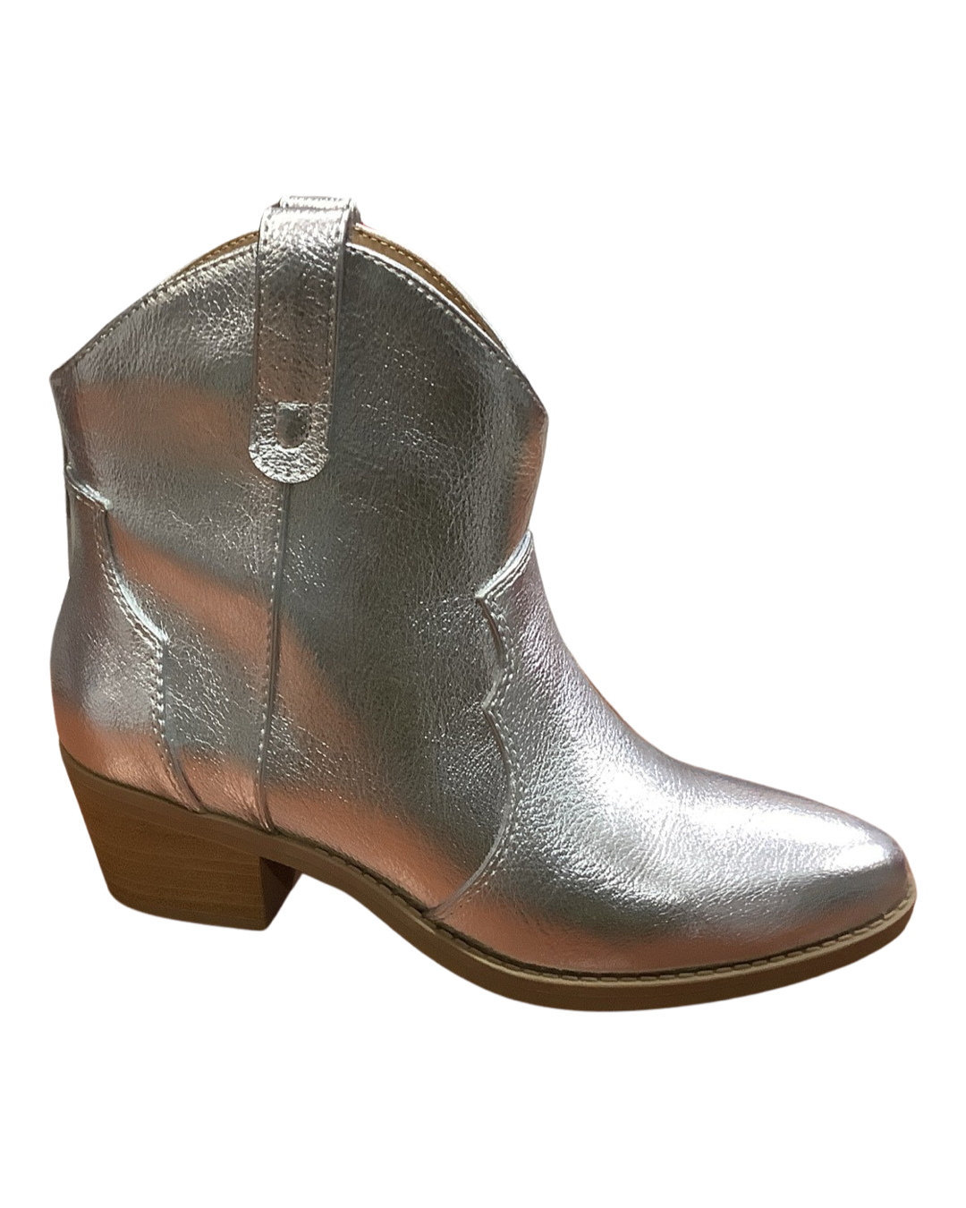 Soda Joriah Silver Western Bootie