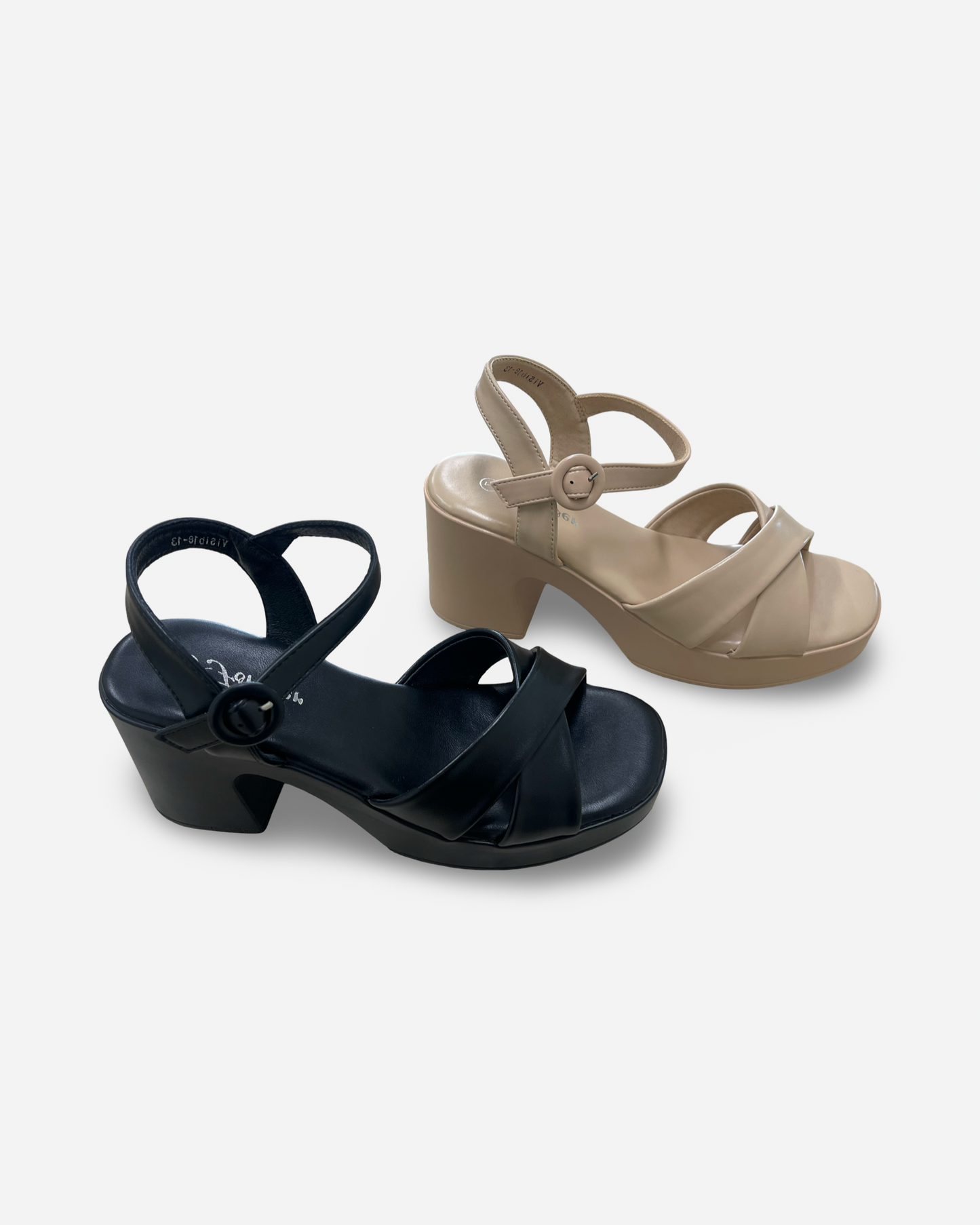 Forever Visible Block Platform Heel