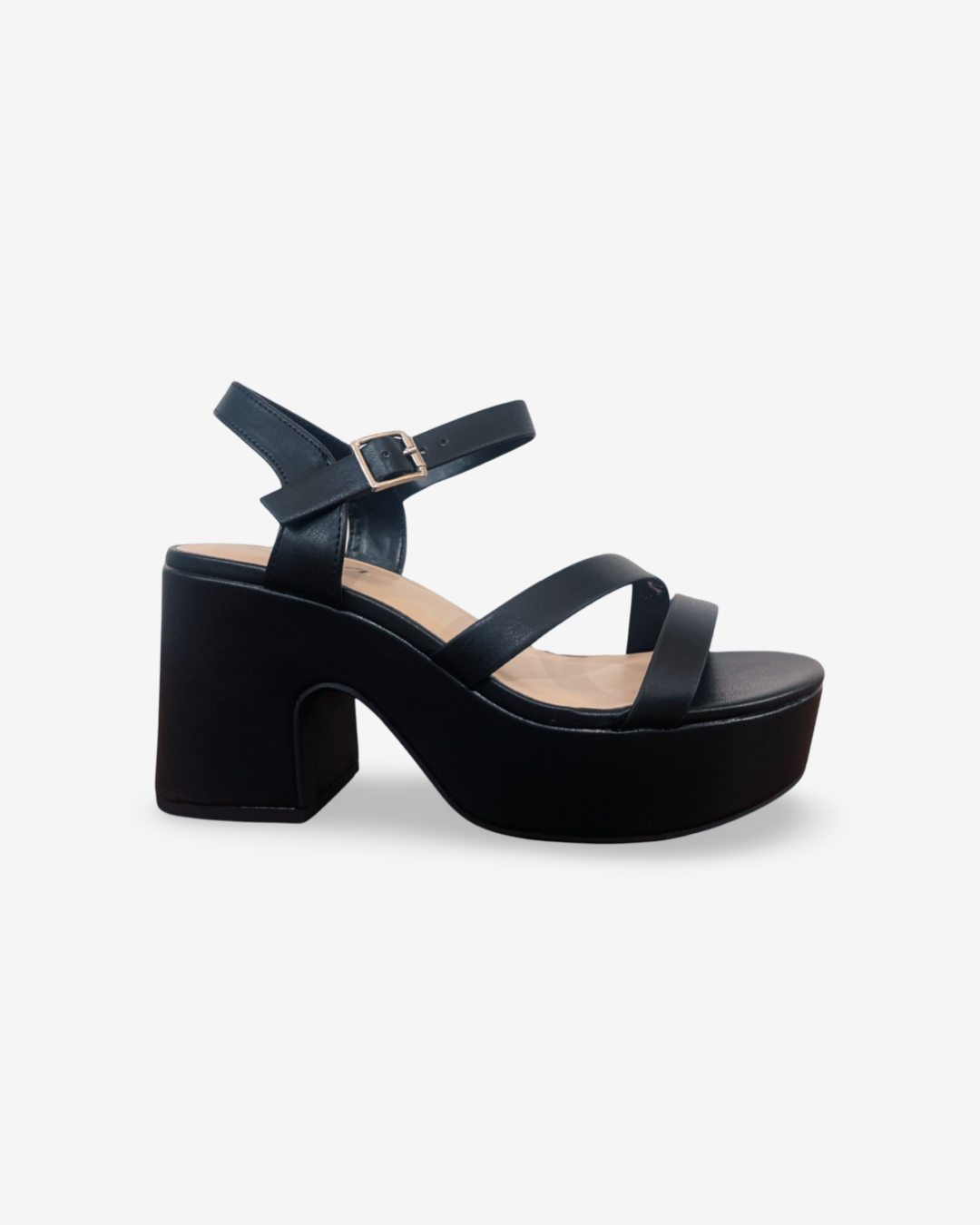 Soda Kura Block Platform Heel Sandal