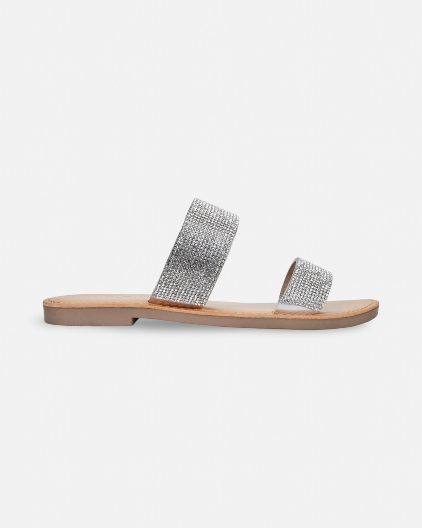 Soda Among Rhinestone Sandal