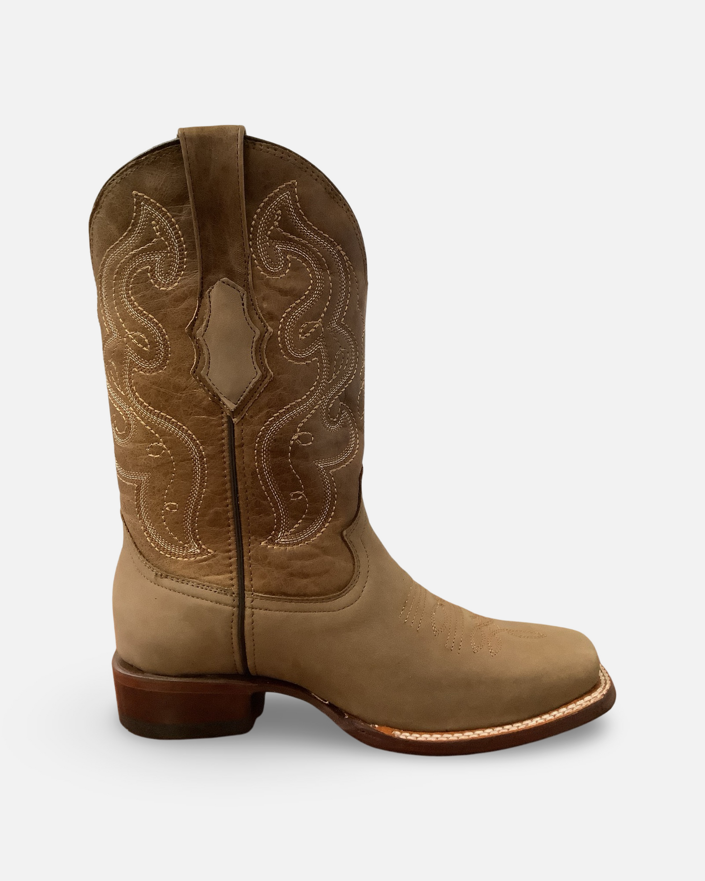 Quincy Tan Square Toe Men Western Boot