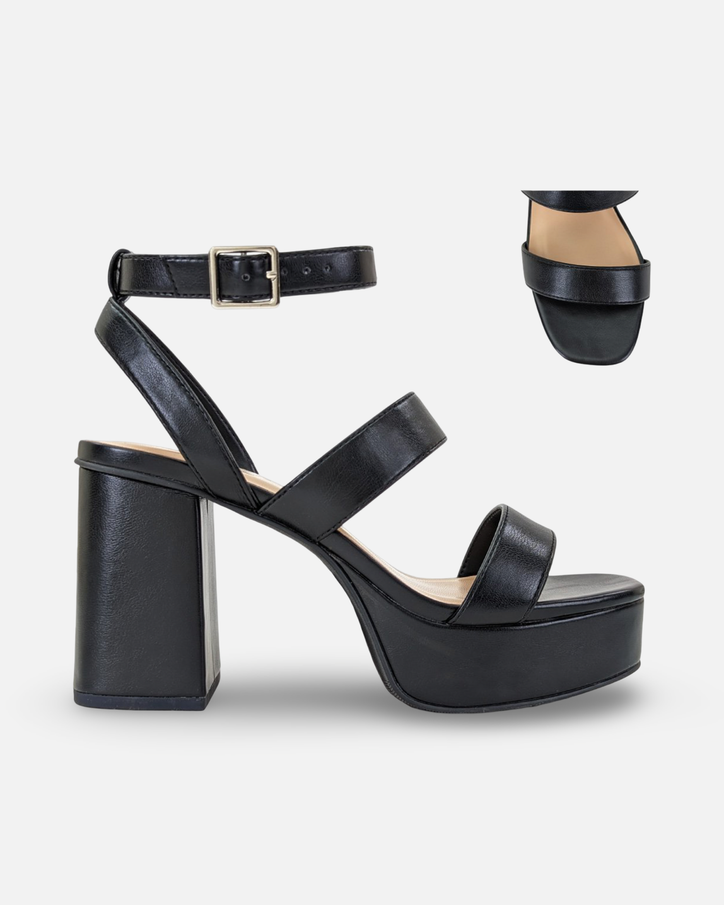 Soda Dudley Block Platform Heel