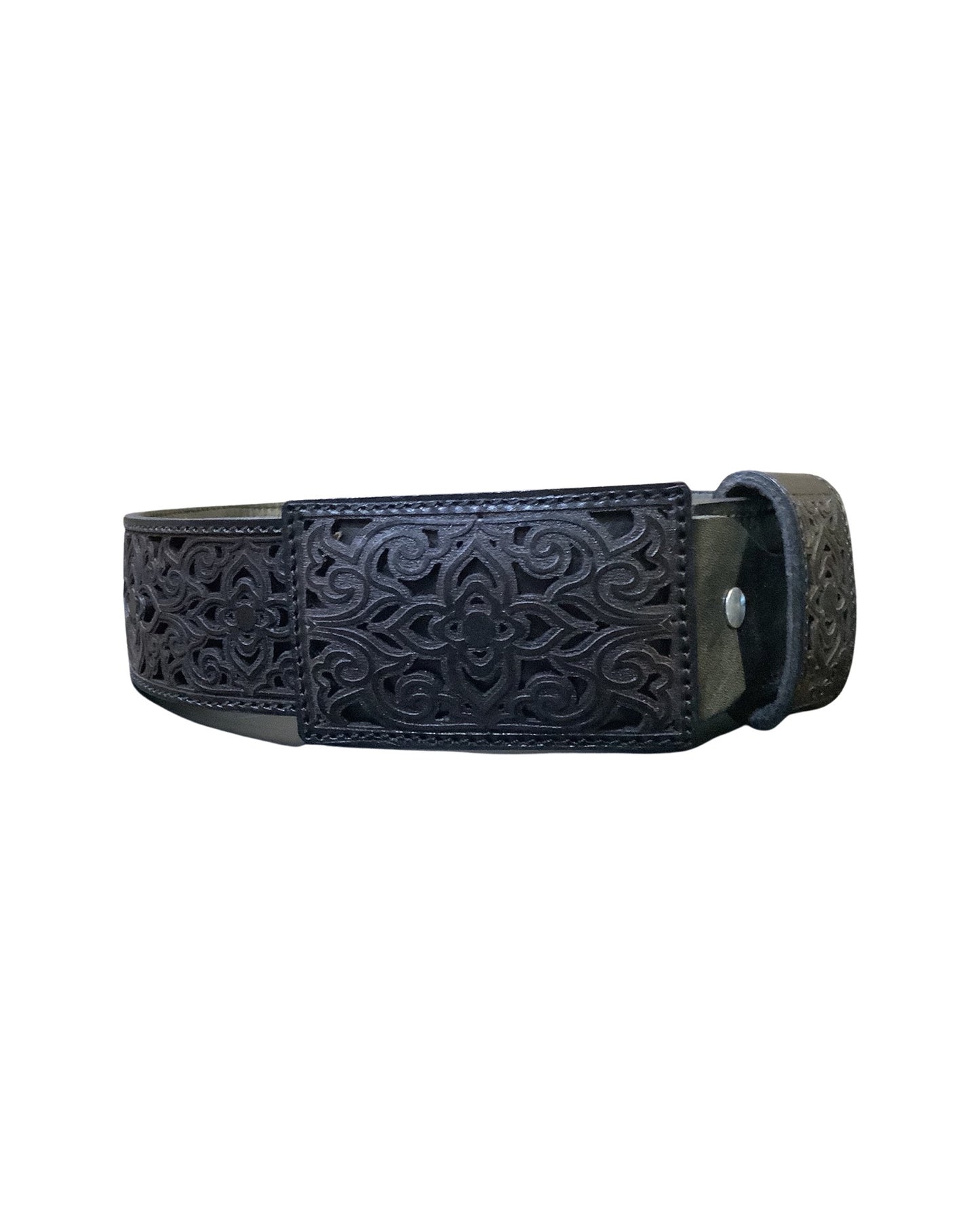 Chaparral Quemado Navajeado Cuatro Puntas Belt