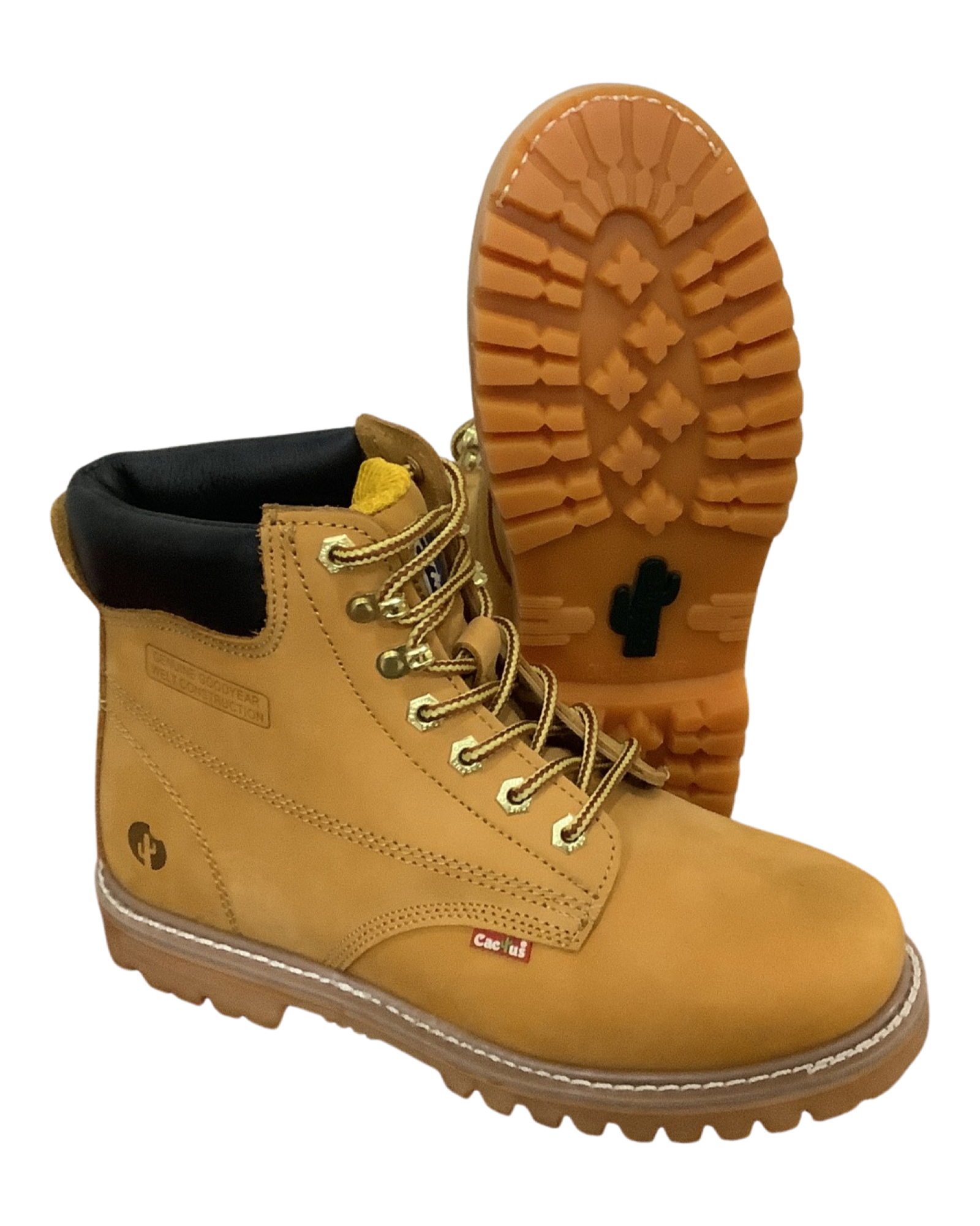 Tan cheap construction boots