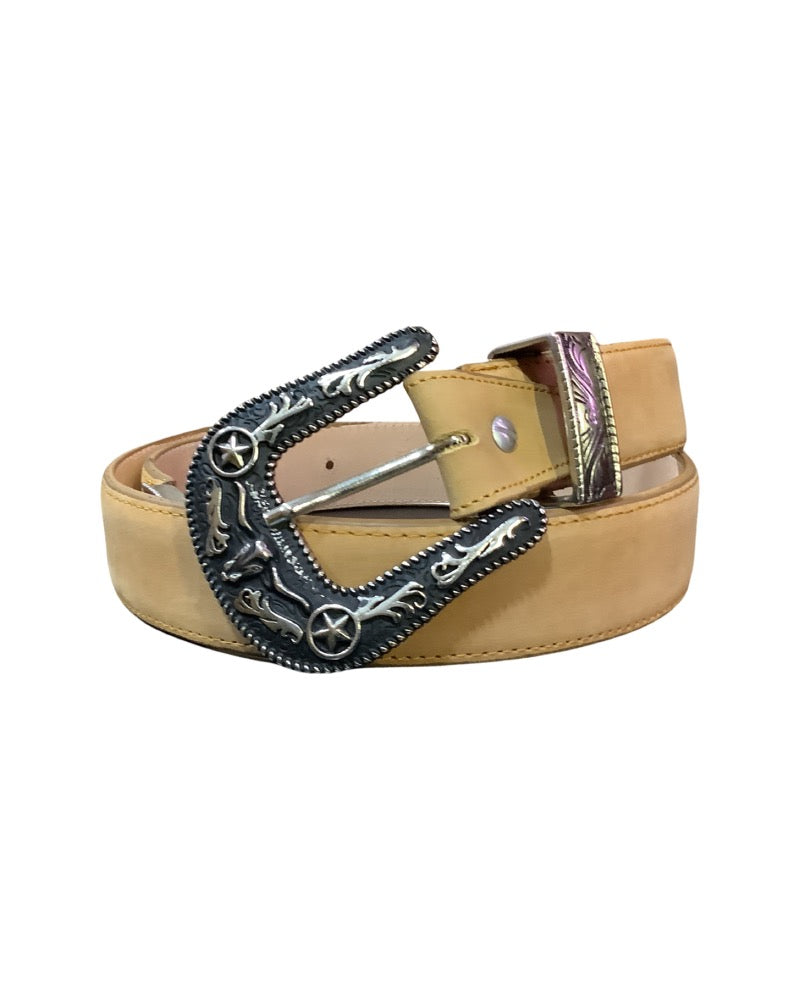 Chaparral Liso con Herrajes Leather Belt