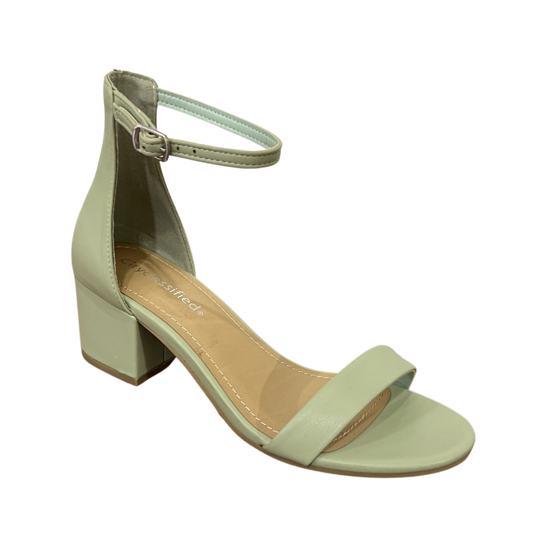 Cityclassified Weekend Ankle Strap Block Heel