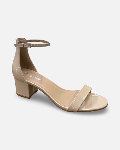 Forever Nataly Ankle Strap Block Heel