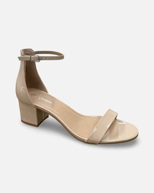 Forever Nataly Ankle Strap Block Heel