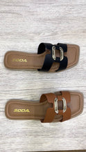 Load image into Gallery viewer, Soda Feng Gold Buckle Sandals
