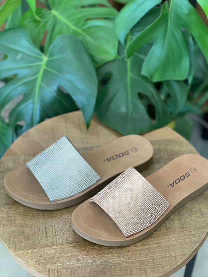 Soda Value Rhinesone Sandal