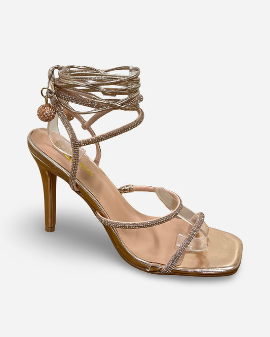 Forever Lace-Up Stiletto Heel