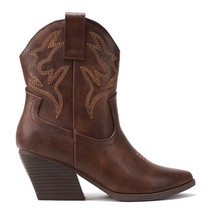 Soda Blazing Ankle Cowboy Boots