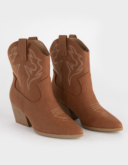 Soda Blazing Ankle Cowboy Boots