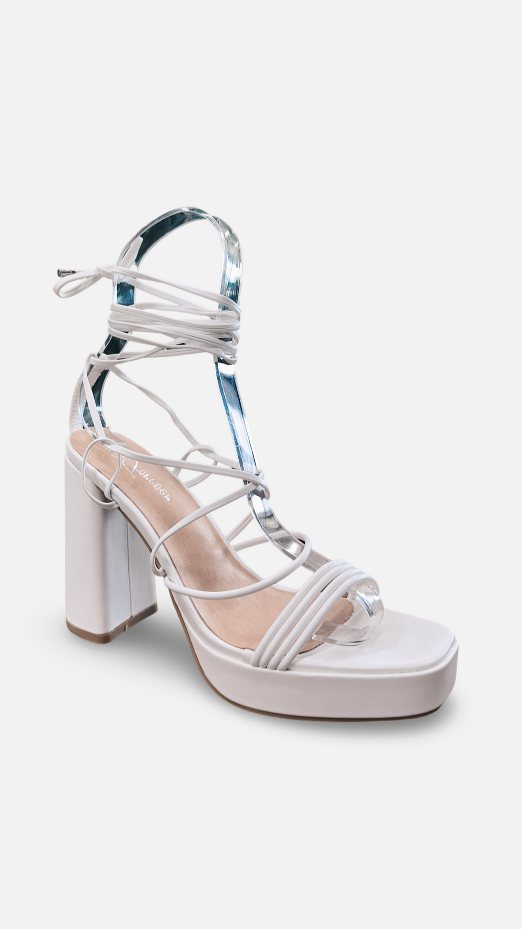 Forever Ankle Lace Up Platform Heel