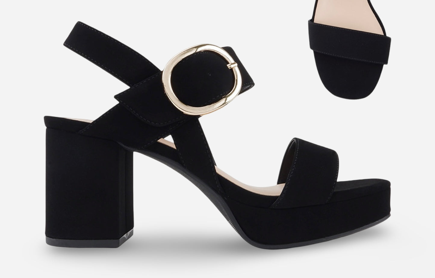 Soda Tivola Block Platform Heel