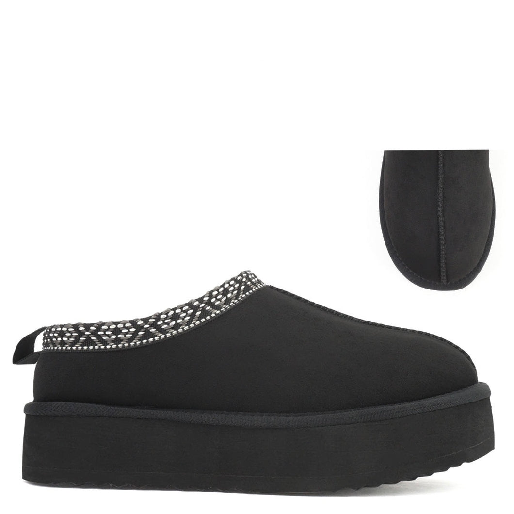 Soda Eagle Platform Clog Slipper