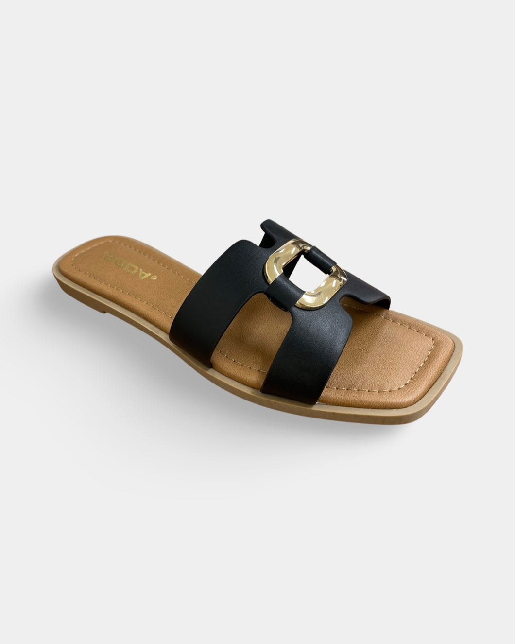 Soda Gold Buckle Sandals