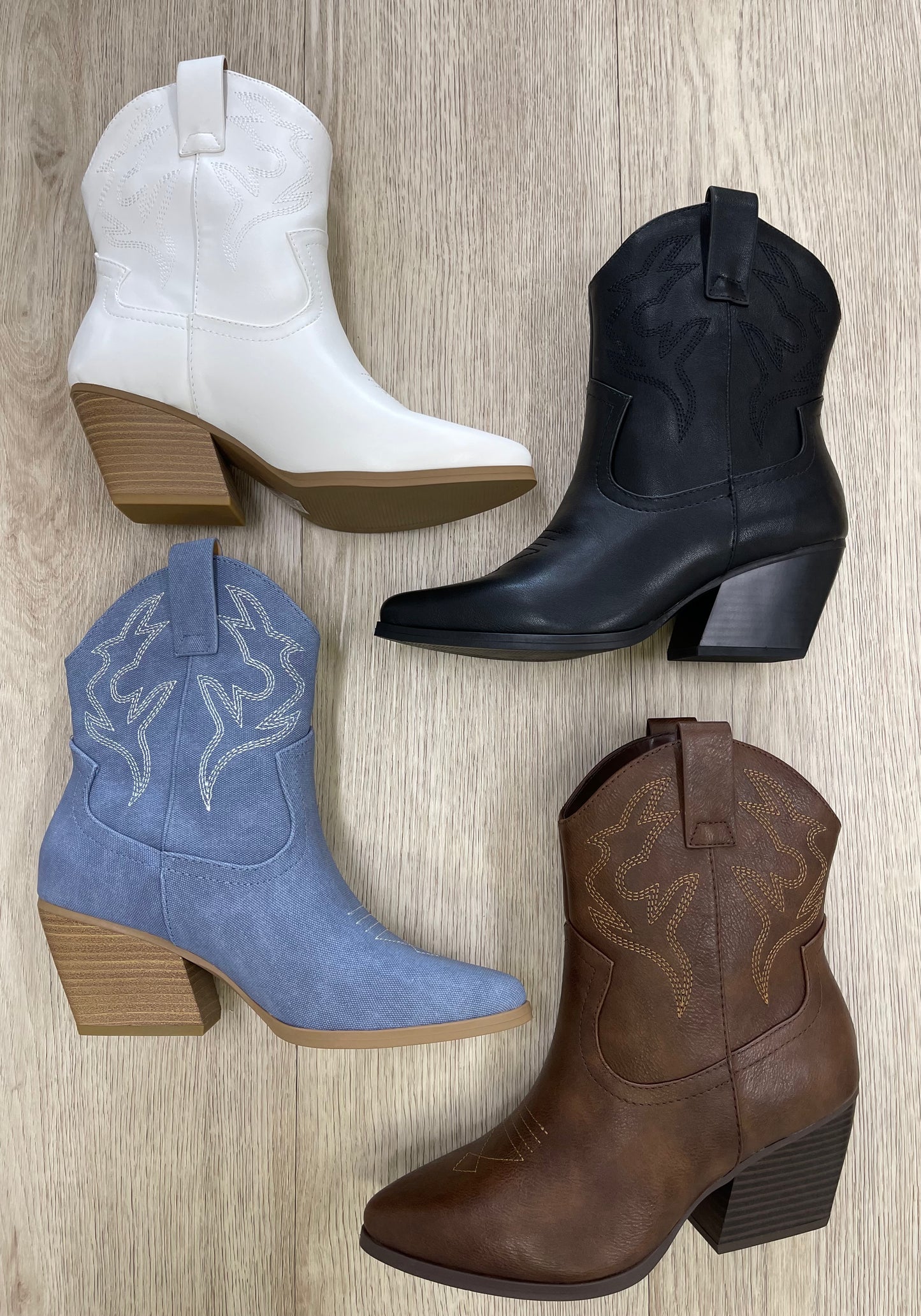 Soda Blazing Ankle Cowboy Boots