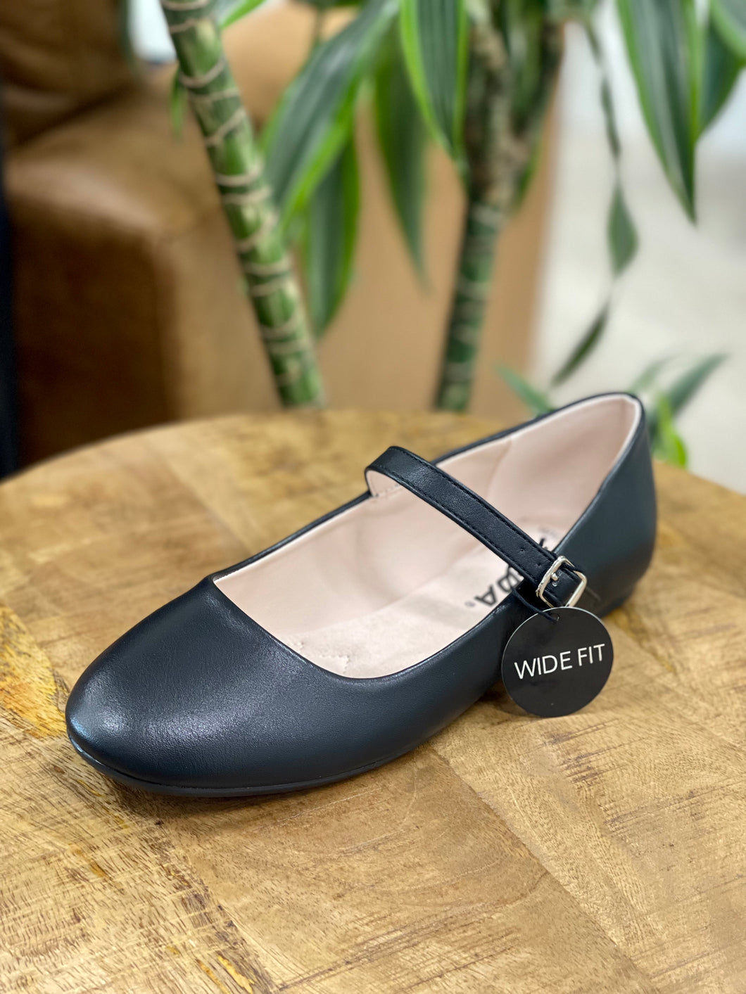 Soda Wide Fit Verve Mary Jane Flats