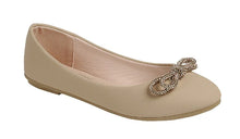 Load image into Gallery viewer, Forever Rhinestone Bow Ballet Flat
