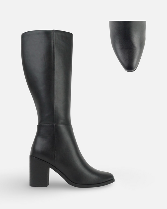 Soda W-Talk Wide Fit Knee High Pointed Toe Boot