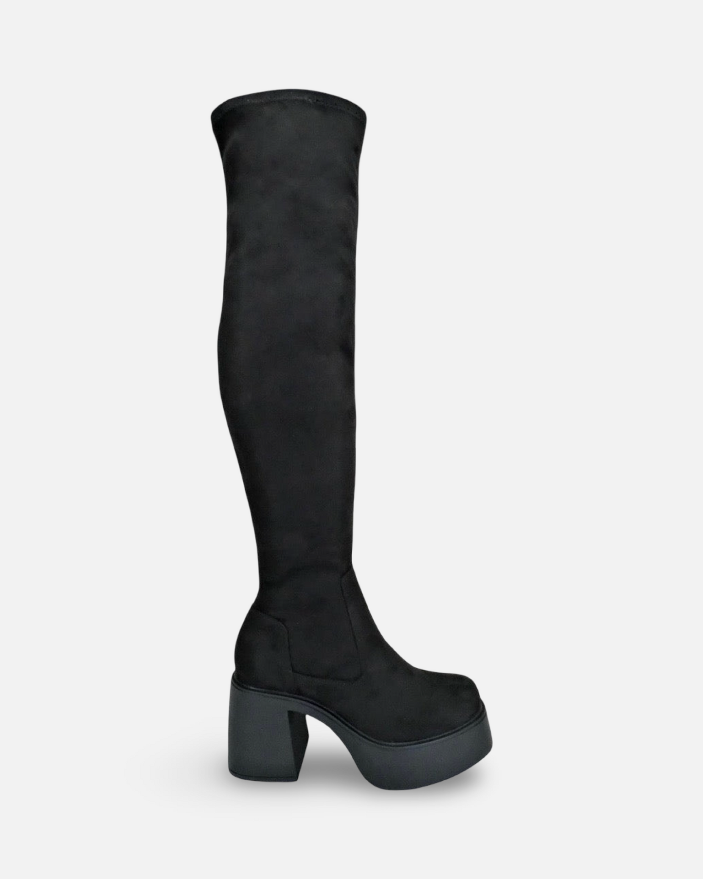 Soda Amaze Platform knee High Boots