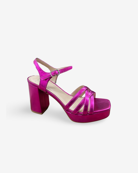 Delicious Loona Metallic Platform Heel