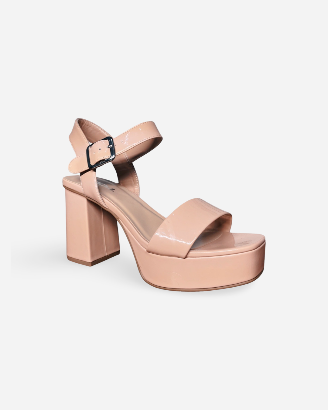 Soda Macey Block Platform Heel