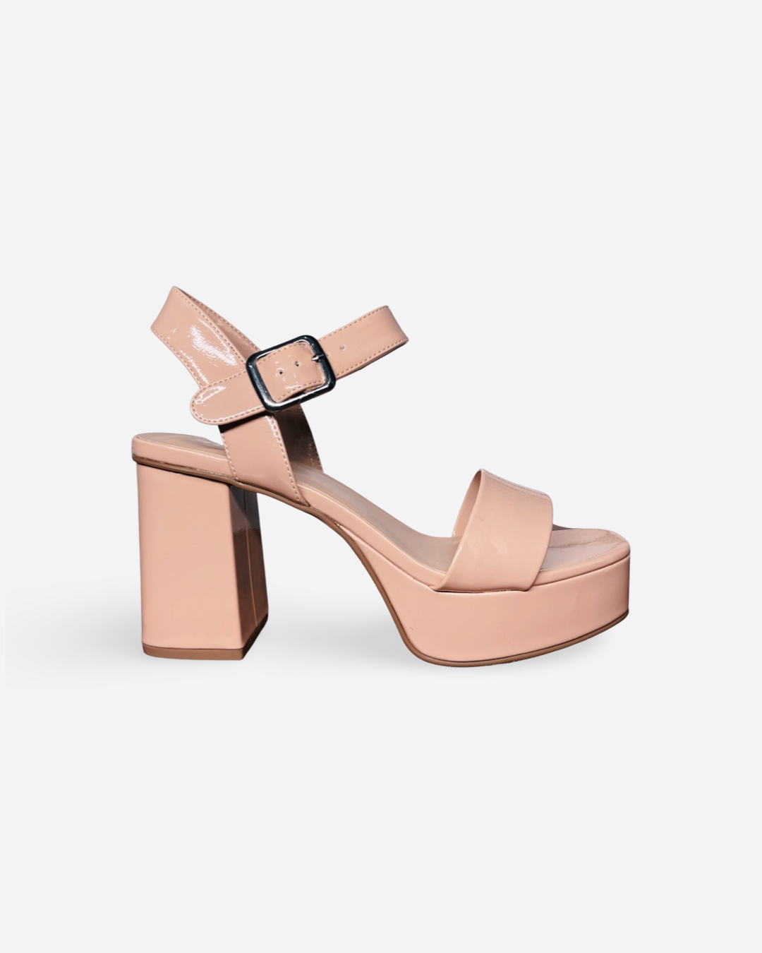 Soda Macey Block Platform Heel