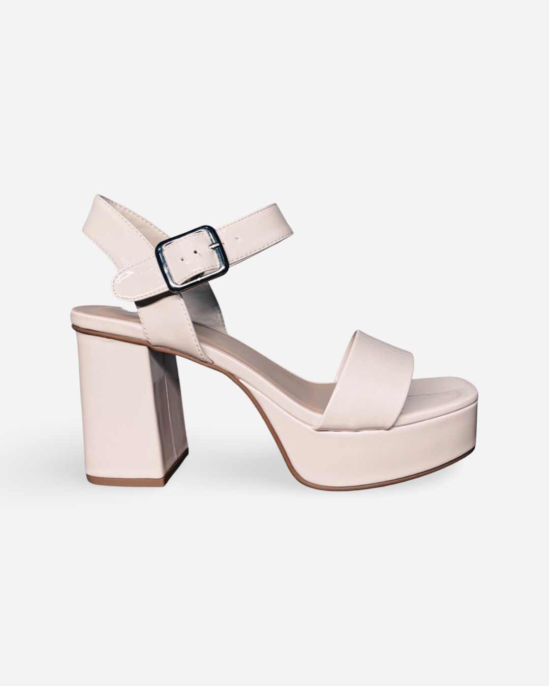 Soda Macey Block Platform Heel