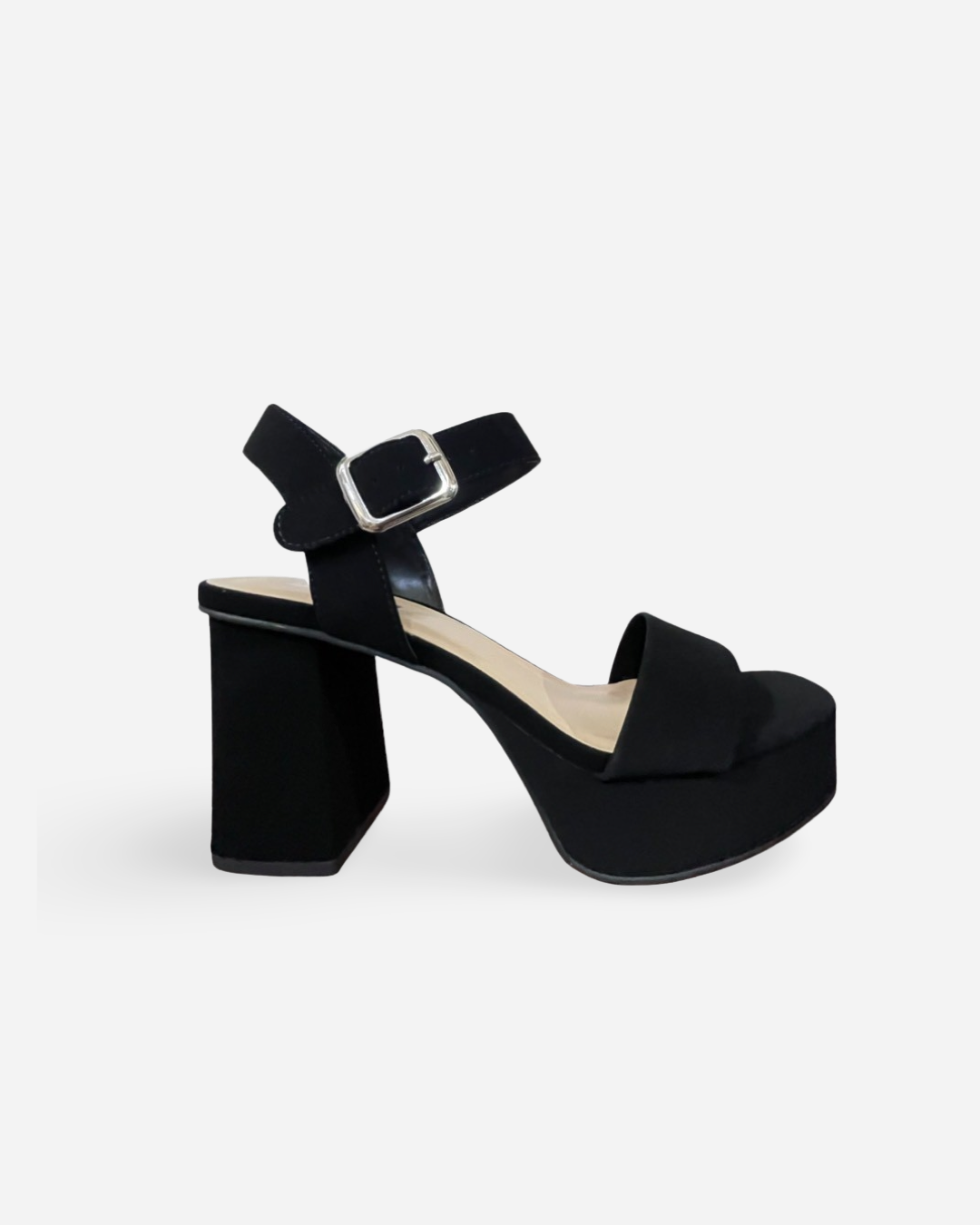 Soda Macey Block Platform Heel