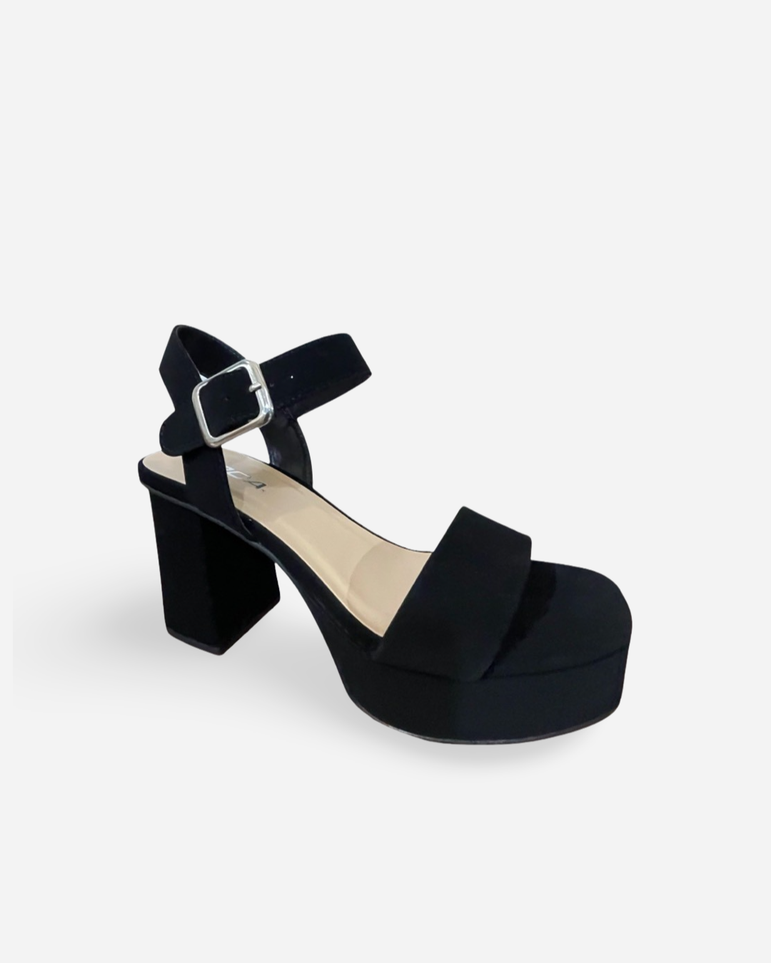 Soda Macey Block Platform Heel