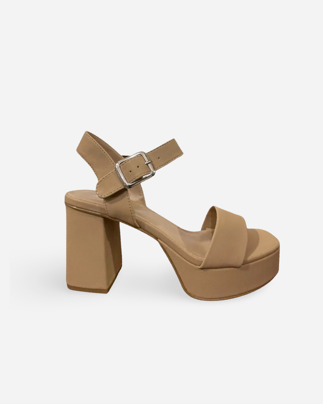 Soda Macey Block Platform Heel