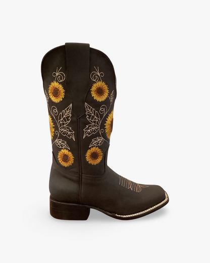 Arles JB15-05 Chocolate Sunflower Boot*