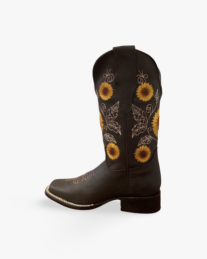 Arles JB15-05 Chocolate Sunflower Boot*