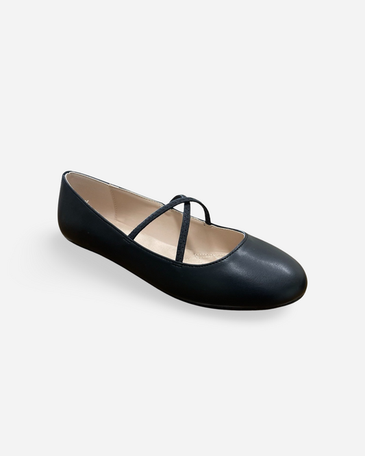Soda Nutwood Mary Jane Ballet Flat