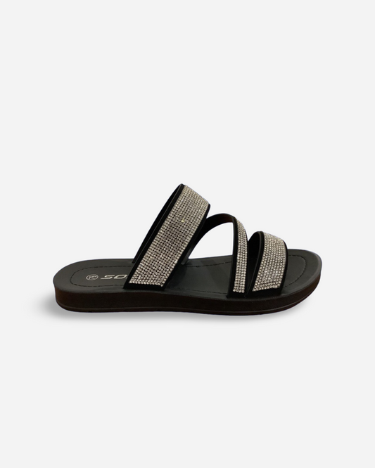 Soda Zeal Rhinestone Sandal