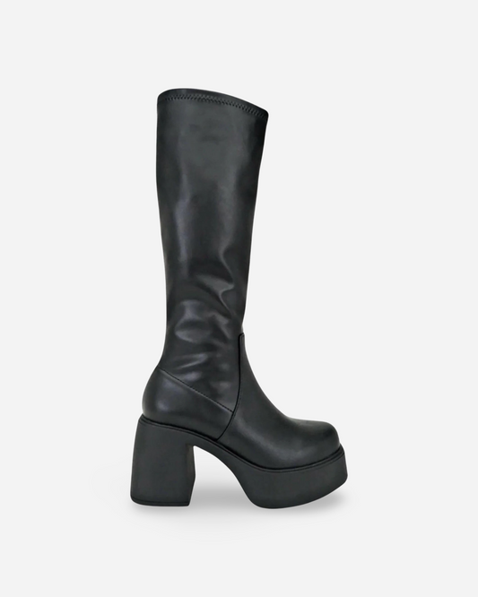 Soda Jezzi Stretch Knee High Platform Boot