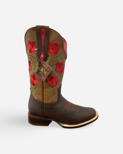 Arles JB15-02*Chocolate/Rojo Boot