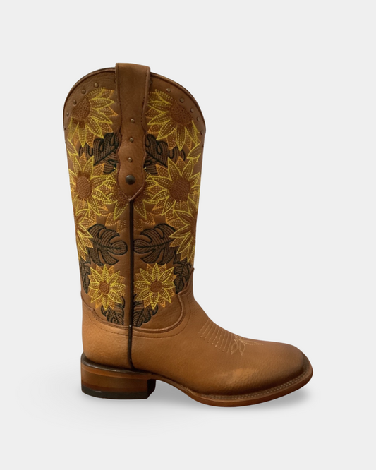 Quincy Q322GB5251 Honey Square Toe Western Boot On Sale*
